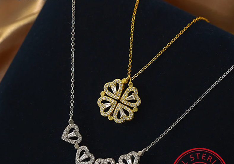 sterling silver heart pendant necklace