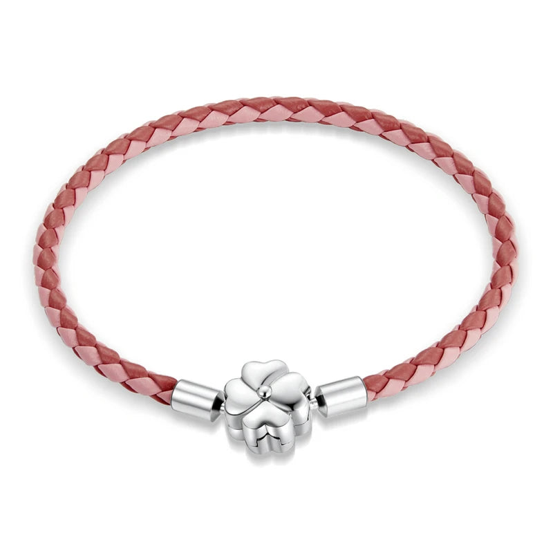 braided leather bracelet for women