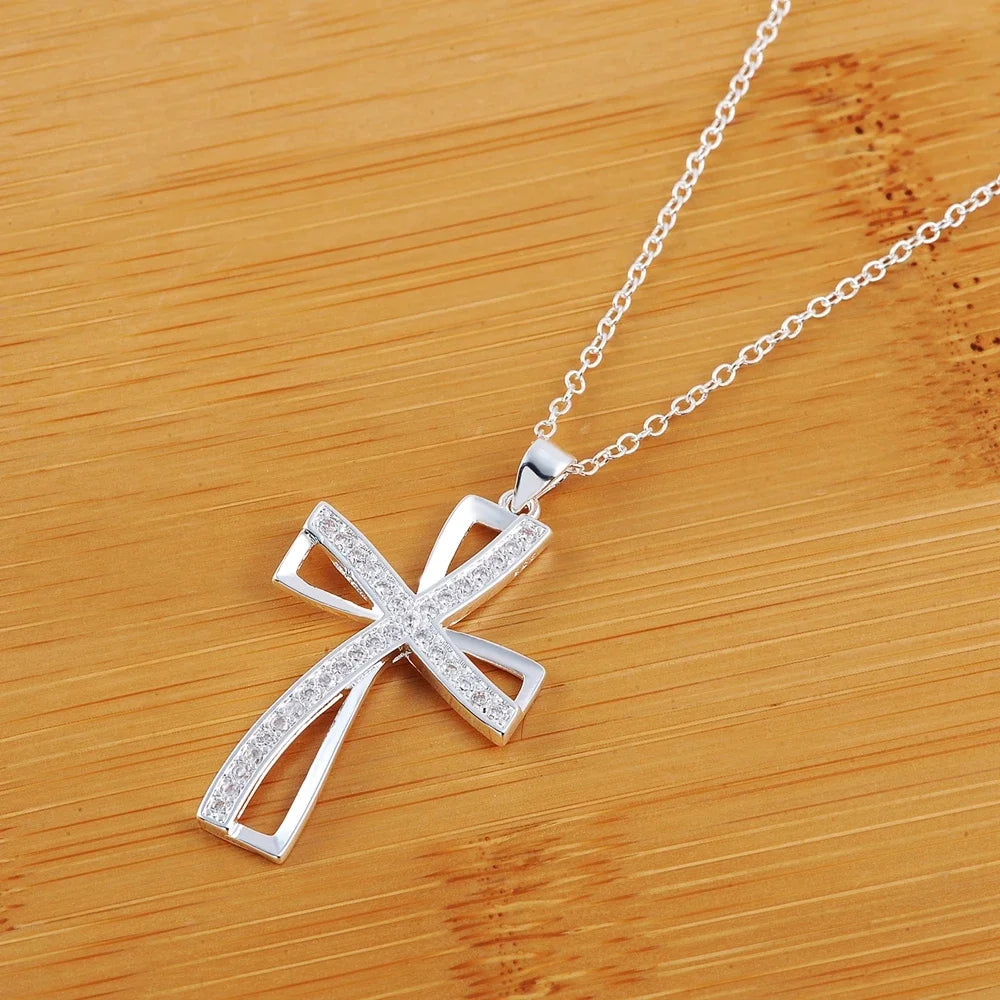 men's sterling silver cross pendant