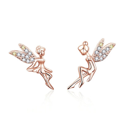 Sterling Silver Turquoise Sunburst Earrings - Snowflake Heart Angel Wing Stud Earrings Women Sun Star Zircon Ear Studs Wedding Party Jewelry Gift