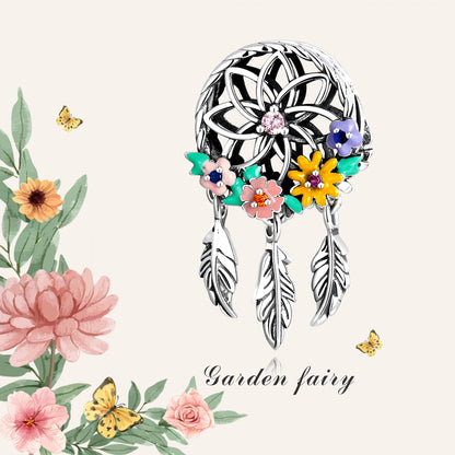 Daisy Flower Beads Pendant Charms 925 Sterling Silver - 22 Designs For women -  Valentines Wedding Vintage DIY Bracelet Necklace Jewelry Making