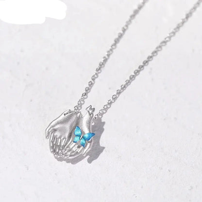 Butterfly Vintage Choker Fashion Necklace for Women - 925 Silver Women Necklace Original Design Engagement Fine Jewelry