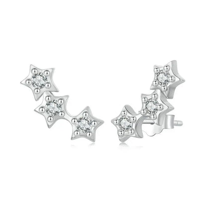 Sterling Silver Turquoise Sunburst Earrings - Snowflake Heart Angel Wing Stud Earrings Women Sun Star Zircon Ear Studs Wedding Party Jewelry Gift