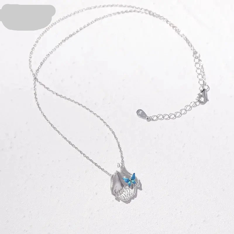 Butterfly Vintage Choker Fashion Necklace for Women - 925 Silver Women Necklace Original Design Engagement Fine Jewelry