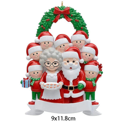 Personalized Reindeer Family Christmas Tree Pendant Hanging Bauble Xmas Tree Ornaments Elk Deer Family Decorations Gift New Year