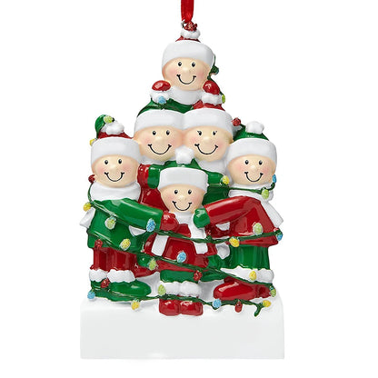 Personalized Reindeer Family Christmas Tree Pendant Hanging Bauble Xmas Tree Ornaments Elk Deer Family Decorations Gift New Year