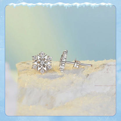 Sterling Silver Turquoise Sunburst Earrings - Snowflake Heart Angel Wing Stud Earrings Women Sun Star Zircon Ear Studs Wedding Party Jewelry Gift