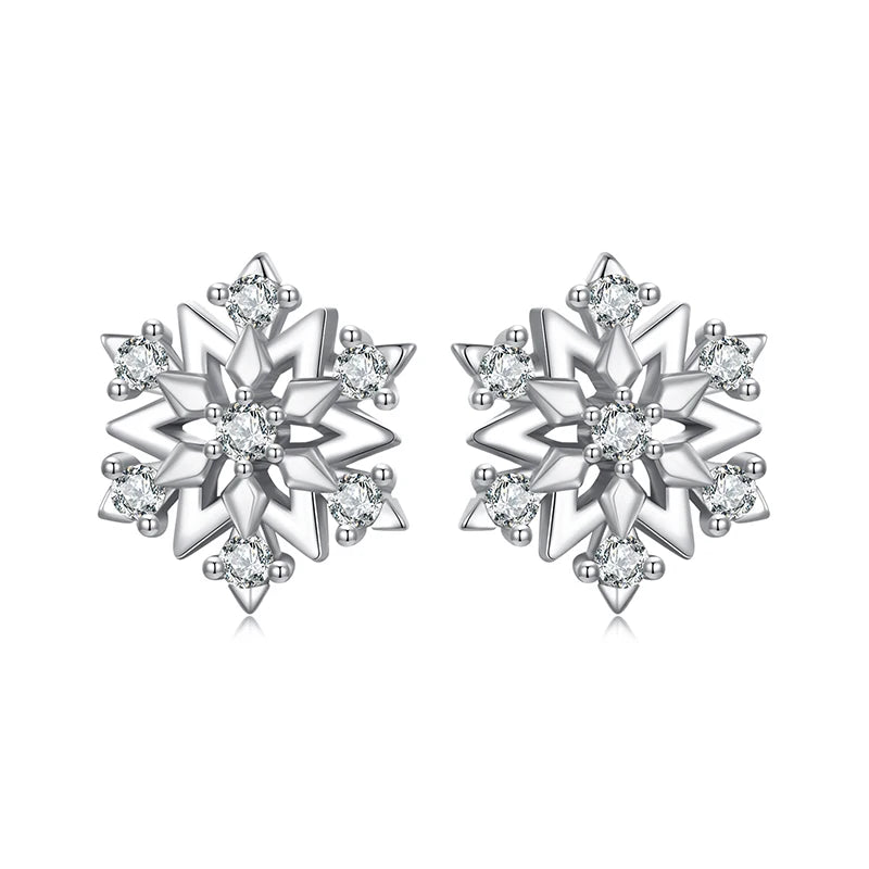 Sterling Silver Turquoise Sunburst Earrings - Snowflake Heart Angel Wing Stud Earrings Women Sun Star Zircon Ear Studs Wedding Party Jewelry Gift