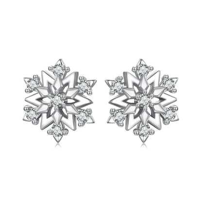 Sterling Silver Turquoise Sunburst Earrings - Snowflake Heart Angel Wing Stud Earrings Women Sun Star Zircon Ear Studs Wedding Party Jewelry Gift