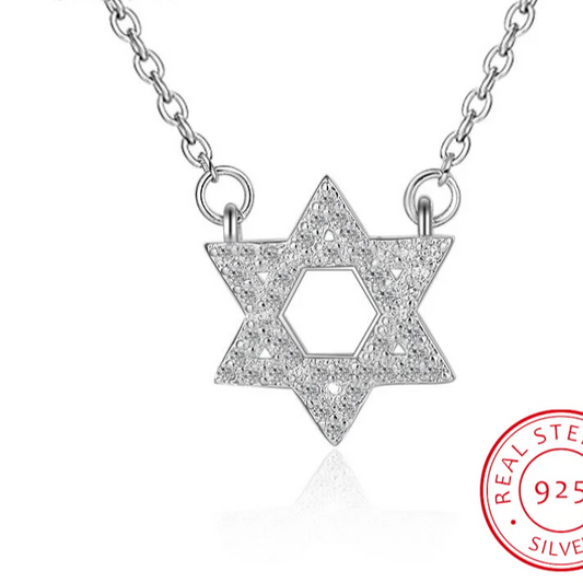 Sterling silver Star of David Necklace